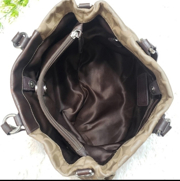 Coach Ashley Signature Satin Carryall Satchel Bag - Picture 3 of 12